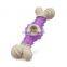 Pet products 2020 cheap price straw material dog bone toy  interactive toy for dog chewing