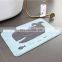 Modern 2020 Reasonable Wholesale Price Cute Soft Embroidery Non-slip Toilet Bath Rug For Home Hotel