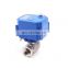 3/4" Stainless Steel Ball Valve with Full Port, 9-24V DC and 2 Wire Auto Return Setup CR-04(3/4") motorized ball valve