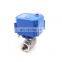 CWX15n stainless steel brass BSP NPT  12V electric actuator ball valve 12v 24v 110v 220v motorized water  flow  detector valve