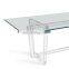 flat edge tempered glass table tops     big size dining table