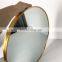 Aluminum Gold Metal Frame Decorative Round Wall Mirrors