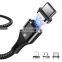 2020 Amazon Popular Micro USB Cable Mobile Phone Type-C IOS and 5V 3A Fast Charging USB Nylon Data Cable Transferring Charger