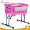 Swinging fashion design baby crib with 6-position height adjustable