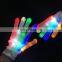 Wholesale Rave Light Flashing Finger Lighting Glow Mittens LED Glow Gloves for halloween