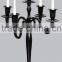 5 Lite Chrome Plated Wedding Candelabra