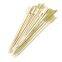 Sharp head smooth body without burr 12cm wooden bamboo paddle skewer suit for party