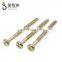 brass ISO standard slotted wood self tapping screws