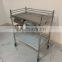 Hospital used clinic stainless operating steel trolley parts mayo instrument trolley for hospital use
