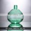 Modern Nordic Regular Shape Green Colored Crystal Glass Vase For Home Decoration