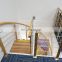 Modern wooden tread Staircase indoor outdoor spiral stairs balustrades & handrails