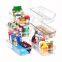 Kitchen Clear Plastic Stackable Storage Bins Refrigerator, Freezer, Pantry & Clothes Organization Container with Carrying Handles