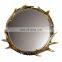 brass metal wall mirror