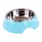 Top Quality Cats Dogs Eco Friendly Plastic Slow Feeder Stainless Steel Dog Bowl Logo
