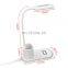 3 in 1 multi-functional brush pot with reading lamps with wireless charger