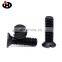 High quality black stainless steel screws for household flat head screws