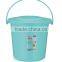 Round Plastic Large Bucket with Lid and Handle