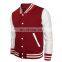 Baseball lettermen varsity jacket for men with leather sleeve custom embroidery patched logo