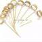 Disposable Bulk Knotted Skewer Barbecue Fruit Bamboo Sticks for Sale Tools