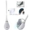 Silicone Toilet Brushes With Holder Set Wall-Mounted Long Handled Toilet Cleaning Brush Modern Hygienic Bathroom Accessories