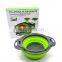 2pcs/set Foldable Silicone Colander Fruit Vegetable Washing Basket Strainer Collapsible Drainer With Handle Kitchen Tools