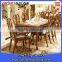 Antique Round top wooden dining table with 6/8 chairs for hotel/home use