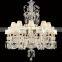 Wholesale Factory-Priced Black Crystal Chandelier Light Stainless Steel Lamp Body for Wedding Room Decoration