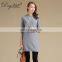 Custom Design Casual Pullover Crew Neck Half Sleeves Pure Cashmere Knitted Women's Sweater Dress