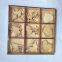 Wooden craft box, square box, fashionable pattern, animal and other small patterns, snowflakes and plants