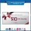 Colorful gift voucher card discount voucher, paper recharge voucher