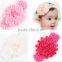 24 colors in stock glitter chiffon shabby flower. bright baby hair decorative sunflower, cute baby headband