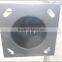 Hot dip galvanized and powder coating round conical steel street lighting poles with double arms