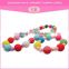 Top selling personalized resin material bead necklace designs north skull bracelet set jewelry