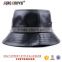 custom cool bucket cap,black leather bucket cap,leather bucket cap