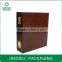 brown leather five rings combination packaging jewelry box