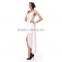 Fashion Women Chiffon V Neck Sleeveless Double Layer Maxi Mini Dress