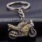 fashion custom metal keychain motorbike zinc alloy keychain/