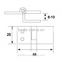 German Heavy Duty 90 Degree Cupboard Glass Door Hinge