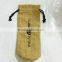 Custom gorgeous Jute burlap hessian hemp gunny wine gift pouch bags                        
                                                Quality Choice