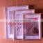 Silver hot stamped handmade PVC plastic photo picture frame