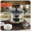 NEW Belly Shape 22cm Stainless Steel Hot Pot with glass lid and bakelite handle with capacity 8 QT stew pot