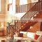 Red oak handrail solid wood newel post