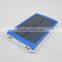 Dual USB fast charging solar power bank, 2015 new innovation portable solar charger for smart phones, custom logo solar charger