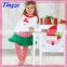 New design wholesale kids two-piece set christmas designs lovely fashion design small girls dress TR-CA06