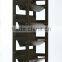 Simply four-layers wood bookcase in home or office for book storage