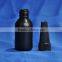 20ml cylindrical black LDPE plastic BOTTLE with dropper