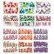 1X Water Stickers Nail Decals Stickers Water Transfers Decal Full Page Cover 12 Flower Designs