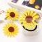 2016 New Lovely Sunflower Hair Accessories Yellow Sunflower Elastic Hair Bands & Brooch Hair Clips For Women & Girl Accessories