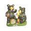 Animated Sitting Father baby bear indoor decoration