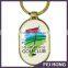 High Quality Unique Design Shape Golf Club Printing Metal Keychain Holder